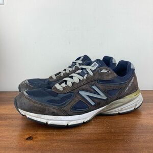 New Balance 990v4 Made in USA Navy Suede Men Size 14 U990NV4 Read Description.